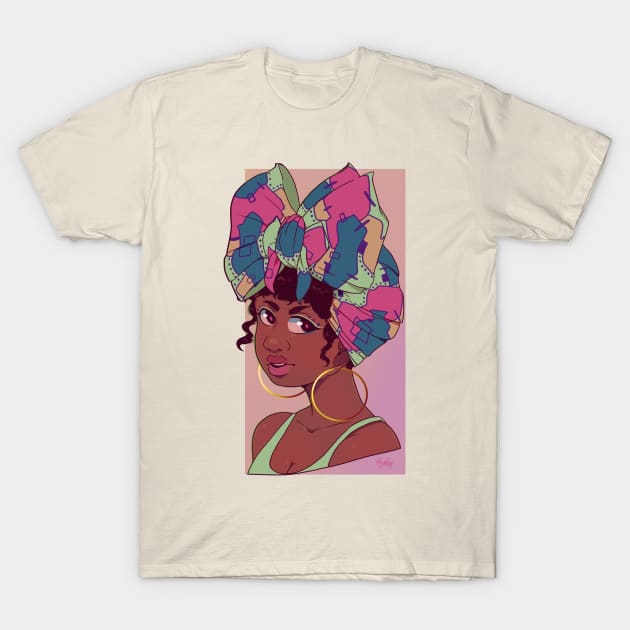 Headwrap T-Shirt by Simkray